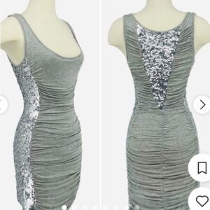 New NWOT bebe Addiction Sequin Tank Dress Addiction szM